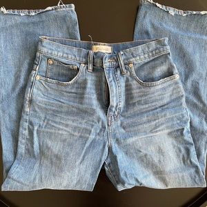 Madewell 28 Wide Leg Crop Medium Wash